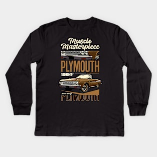 1964 Plymouth Sport Fury Car Kids Long Sleeve T-Shirt